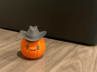 Happy Cowboy Pumpkin