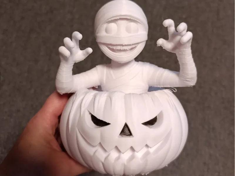 mummy in pumpkin