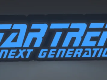 Star Trek TNG Logo Light Box
