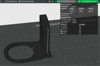 neues Druckprofil, 0.2mm 2 walls, 100% infill, mit Support,