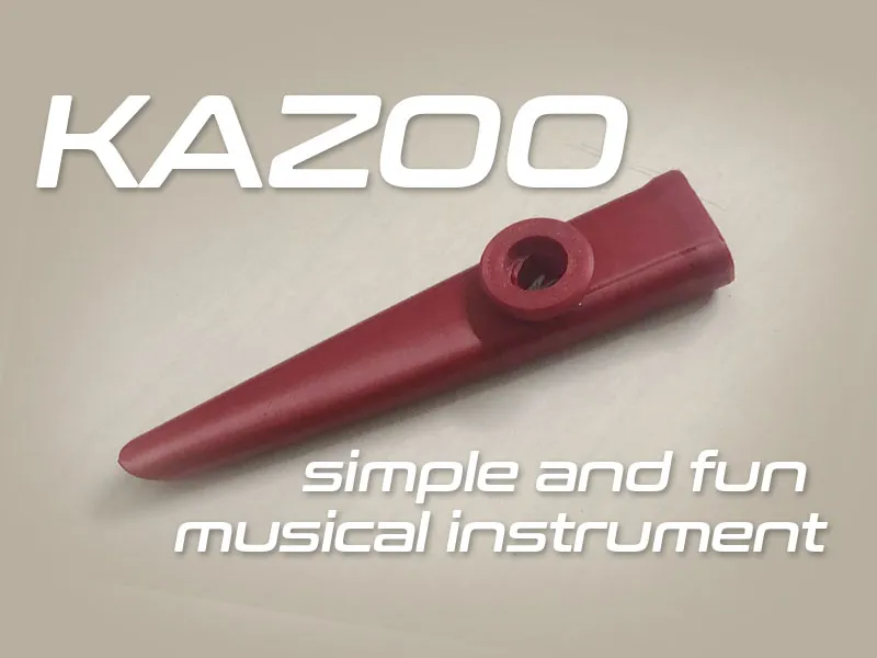 Slim kazoo musical instrument
