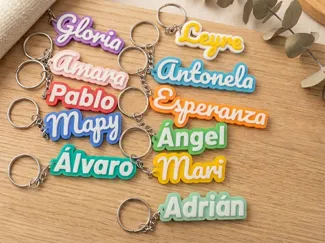 Customizable Keychain with Personalized Text