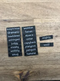customizable text