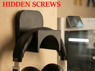 Minimalist Headphone Wall Mount - Hidden Screws