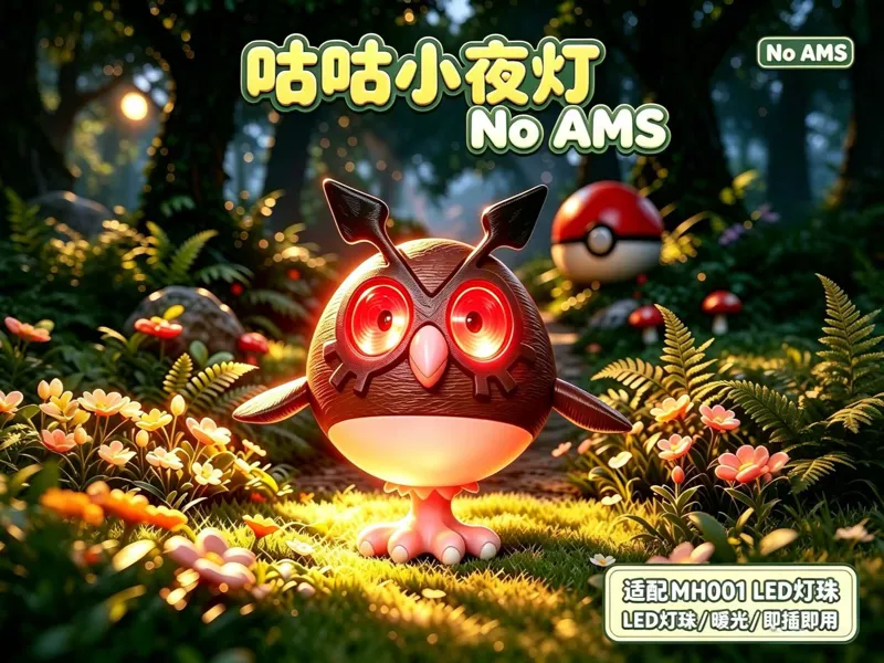 宝可梦 咕咕小夜灯 全拆件 分色（NO AMS）