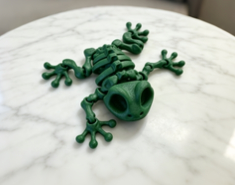 Miniatura 7 do modelo 3D Articulated Skeleton Frog