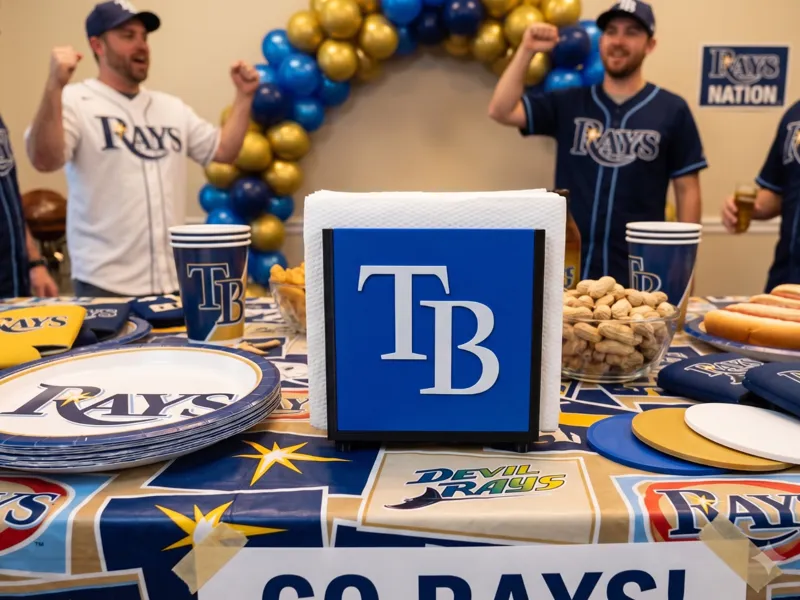 Interchangeable Napkin Holder - Tampa Bay Rays