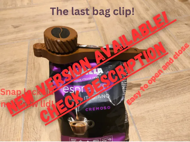 The final coffee bean bag clip for 1 kg *updated*