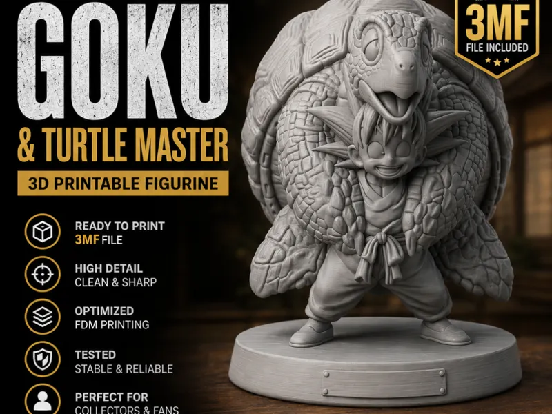 Goku & Turtle Master Figurine