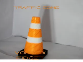 Traffic cone spiral fidget