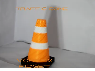 Traffic cone spiral fidget