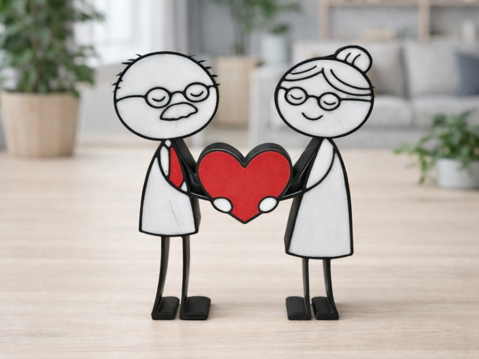 Grandparents "Heart" - Family Set