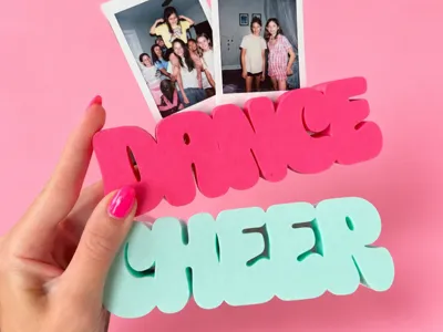 Polaroid Picture Holder - Cheer and Dance 