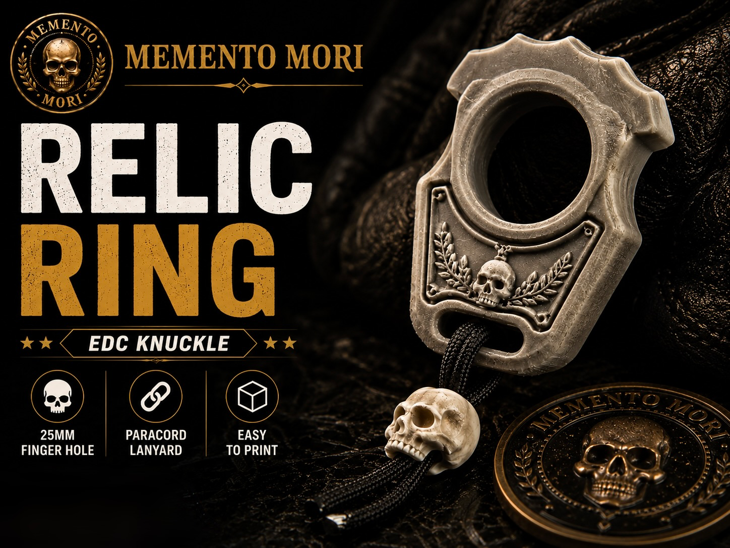 Memento Mori Relic Ring – EDC  Lanyard Ring