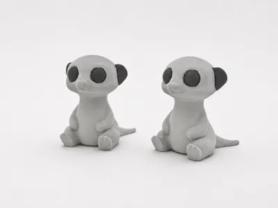 Cute Baby Meerkat Print in Place Mini