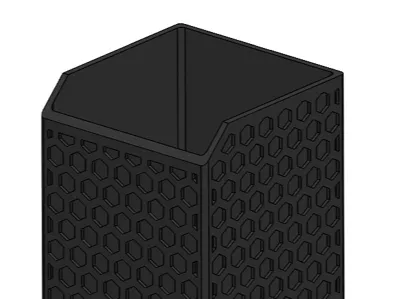 Uncovered Desktop Wastebasket 