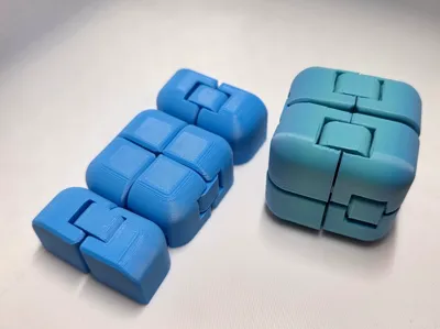 Round Infinity Cube Fidget (Print-In-Place)