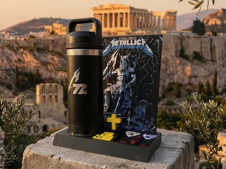 Metallica M72 Tour Memorabilia Display–Custom 