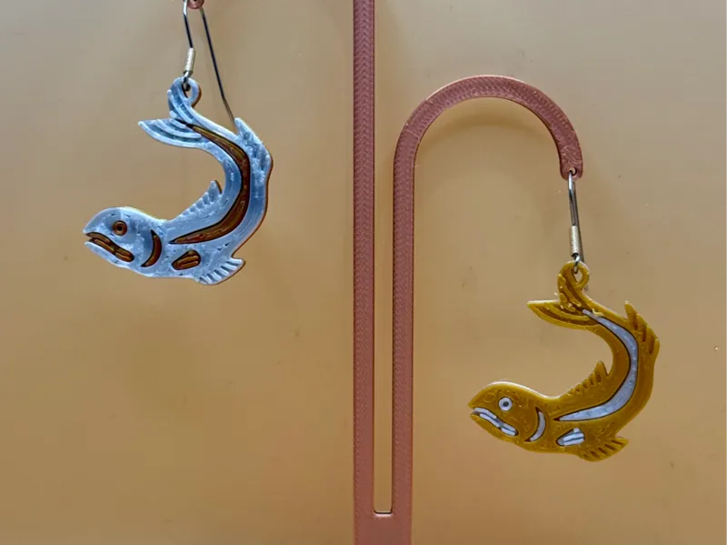 Fish earrings no AMS
