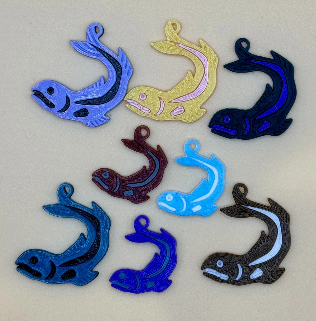 Fish earrings no AMS view 2