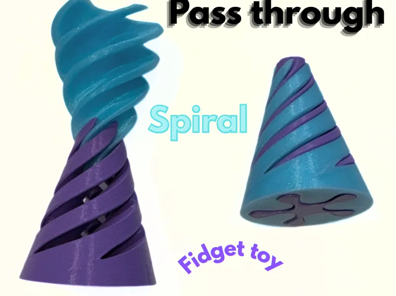Pass through Spiral Fidget Toy