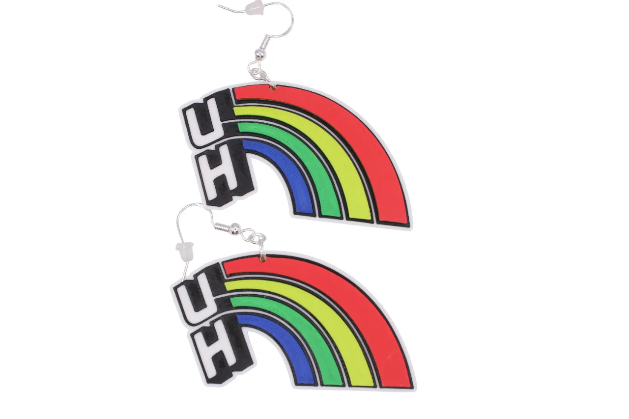 University of Hawaii Earrings view 3