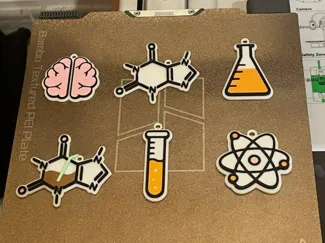 Cute Kawaii Chemistry Keychains