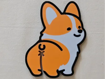 Corgi Butt Bread Clip