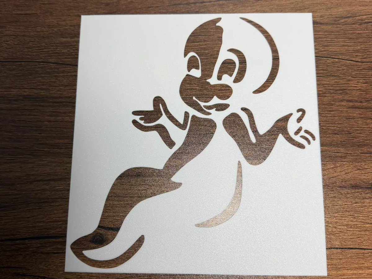 Casper the Friendly Ghost Stencil - Free 3D Print Model - MakerWorld