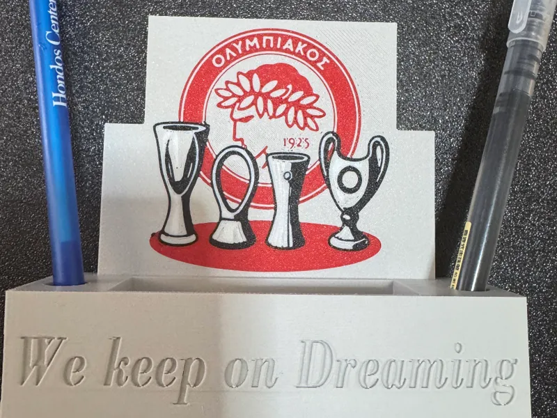 Olympiacos pen and mobile holder 