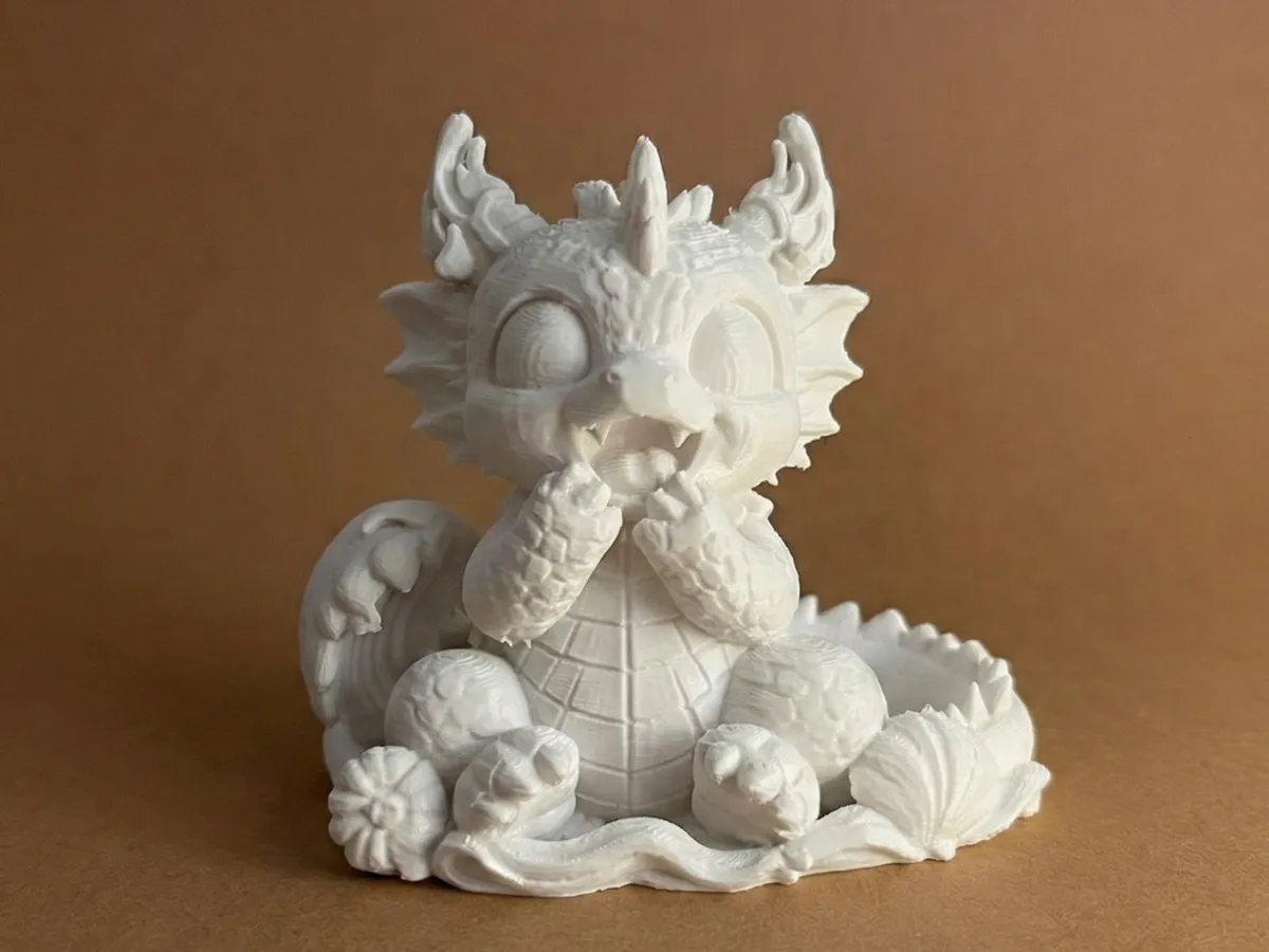 Sea Baby Dragon Figurine – Cute Chibi Dragon - Free 3D Print Model ...