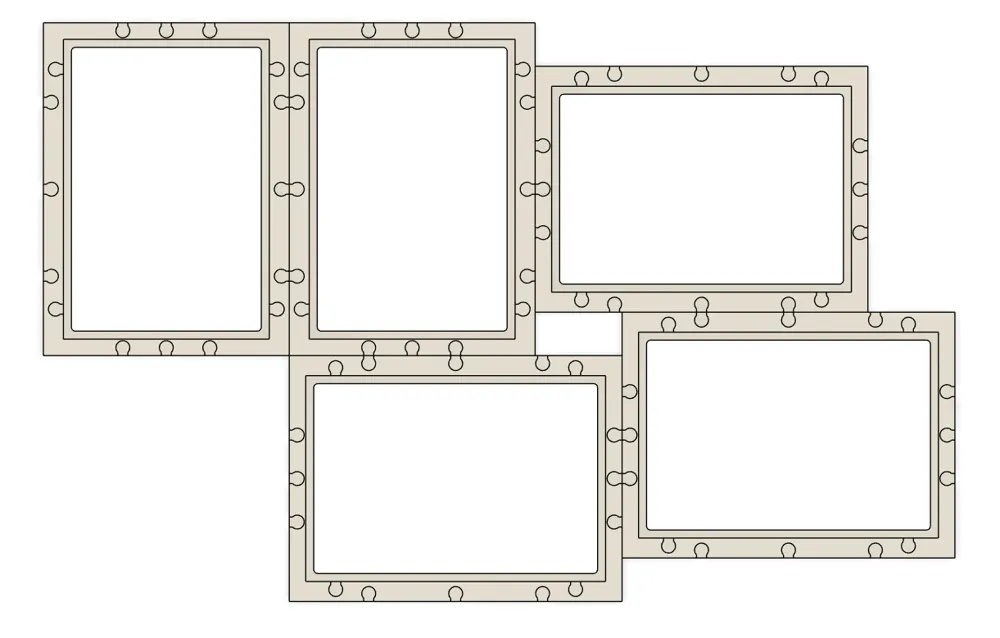 Modular picture frame by Teo.g MakerWorld: Download Free 3D Models