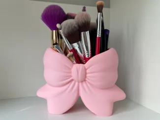 Organizzatore trucco pennelli fiocco