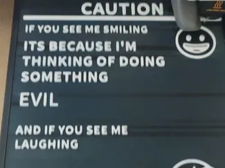 funny sign evil