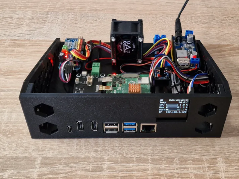 10-19inch Drawer for Raspberry Pi 4+5 [V1]