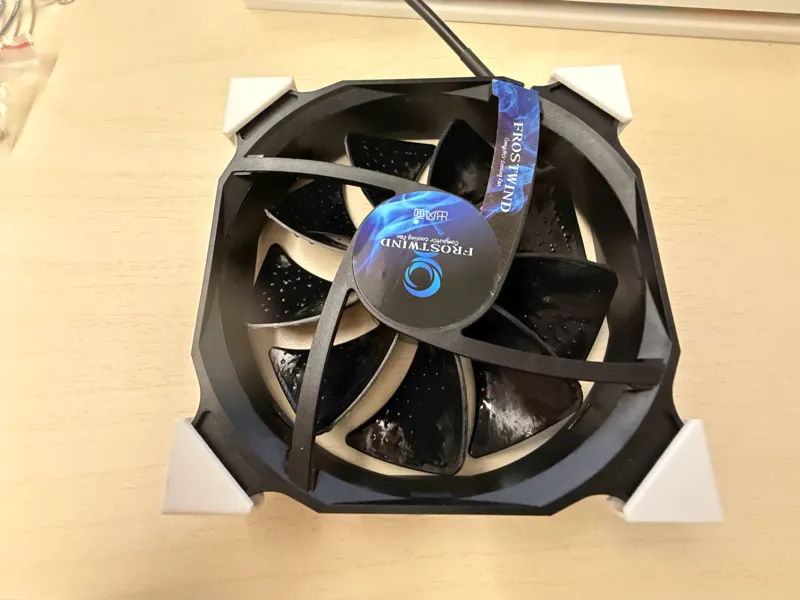 適用自製空氣清淨機的12cm風扇墊片