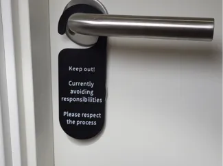 Funny "Do Not Disturb" Door Sign