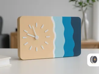 Waveform | A Modern Minimalist Desk Clock | NO AMS