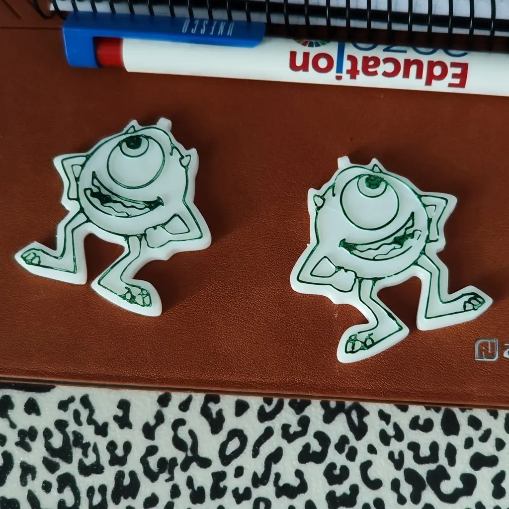 Earring Mike Wazowski view 3