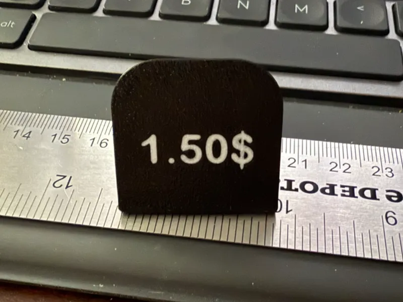 Market Stall Magnetized price tags