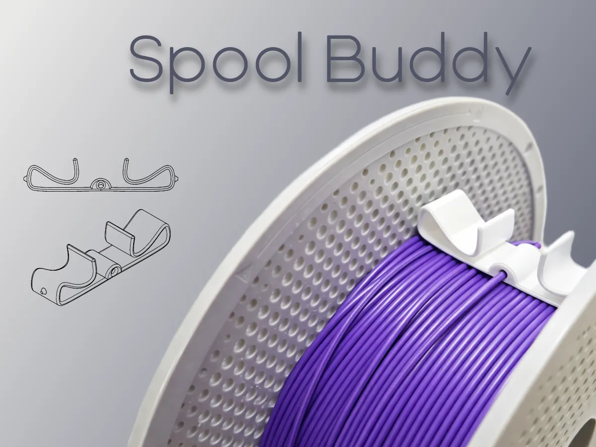 Spool Buddy - Flexible Filament Clip - 3D Printers - PLA - 3D printed product