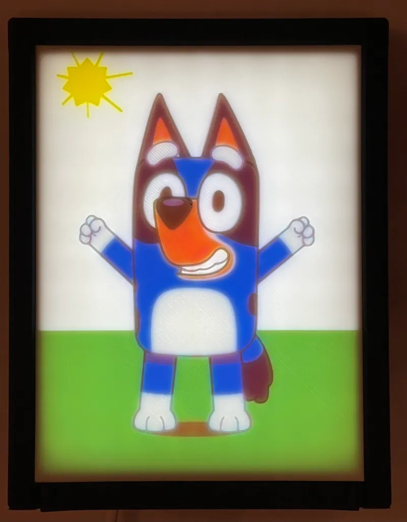 Bluey Lithophane