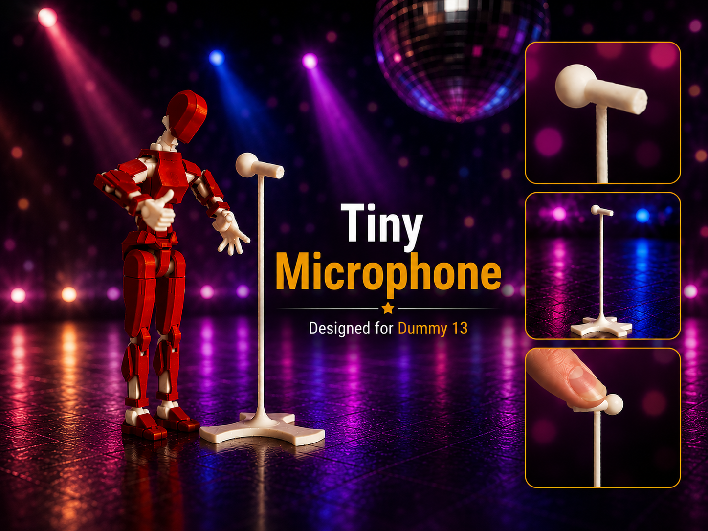 Tiny Microphone – designed for the Dummy 13