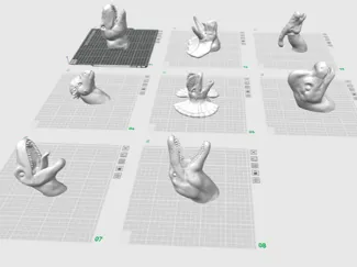Dinosaur Head Magnets