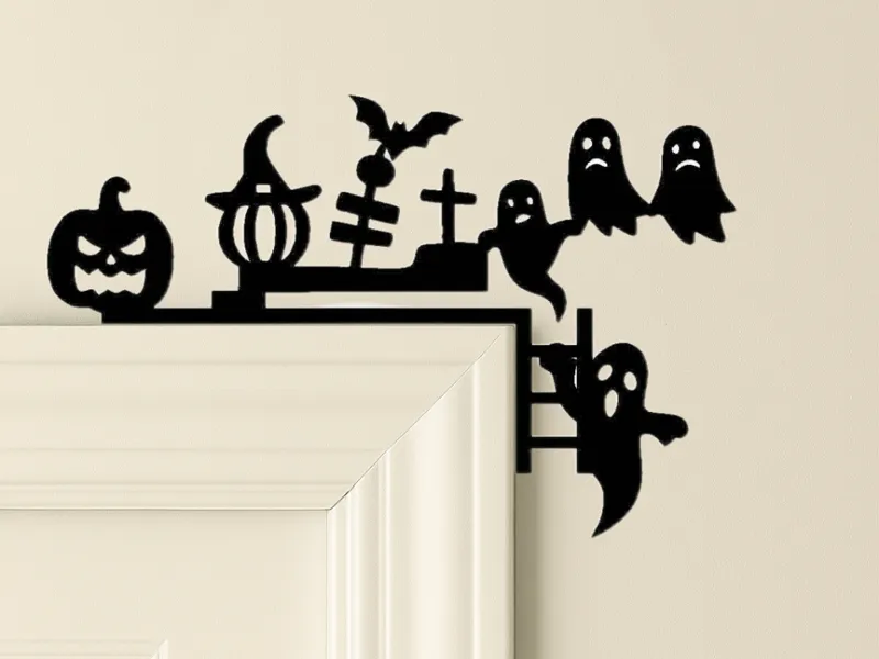 halloween party door corner