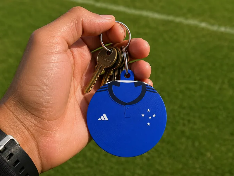 Cruzeiro Jersey Keychain Chaveiro