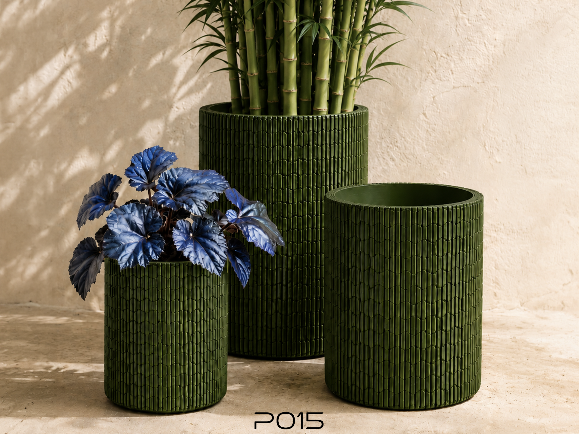 PO15 Sculptural Planter: Honeycomb Grid - 1