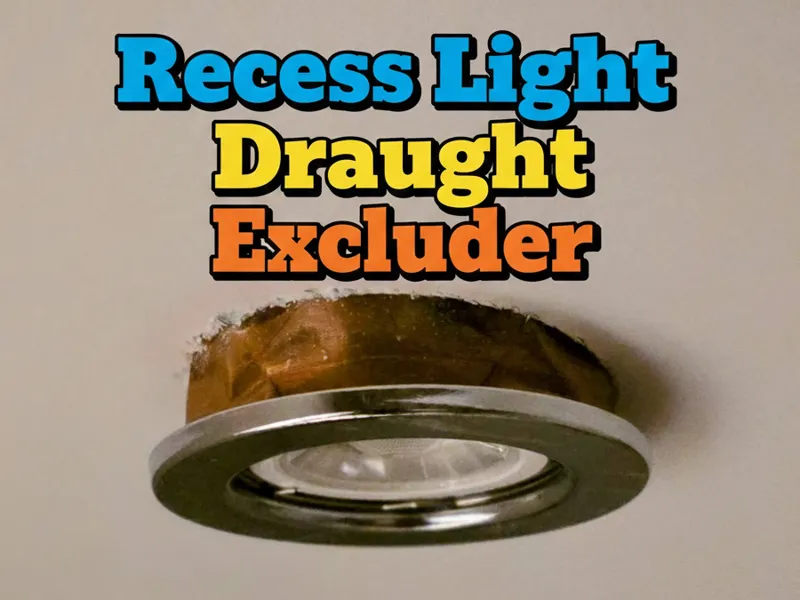 Recess Light Draught Excluder Sock