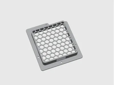 Simple rear dust filter housing for Bambu X1C