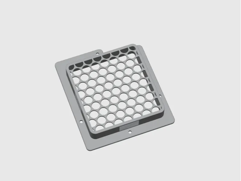 Simple rear dust filter housing for Bambu X1C